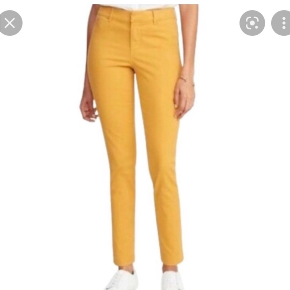 Old Navy Mustard Yellow Cropped Ankle Pants